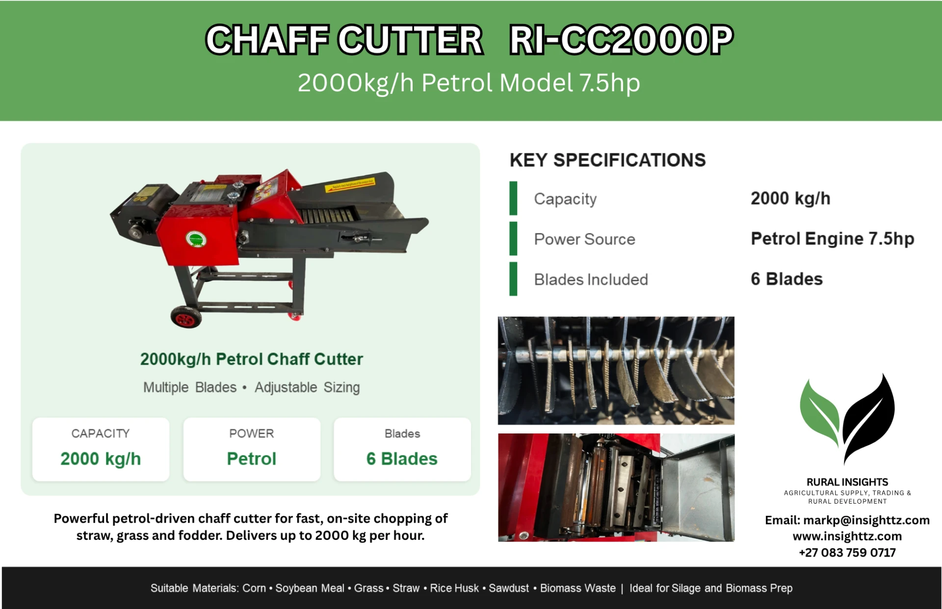 Chaff Cutter RI-CC2000P photograph 15