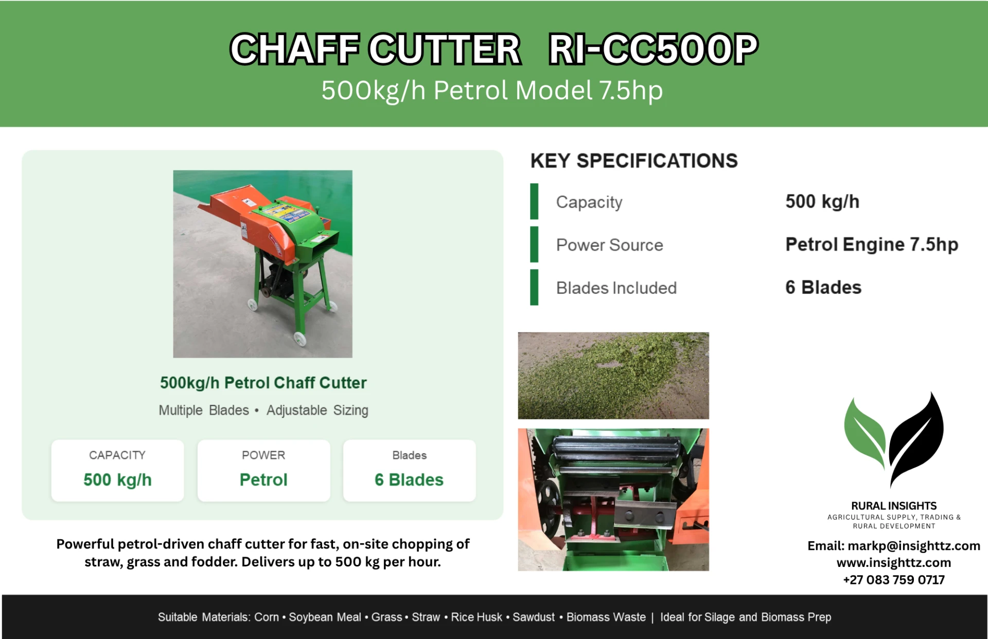 Chaff Cutter RI-CC500P photograph 5
