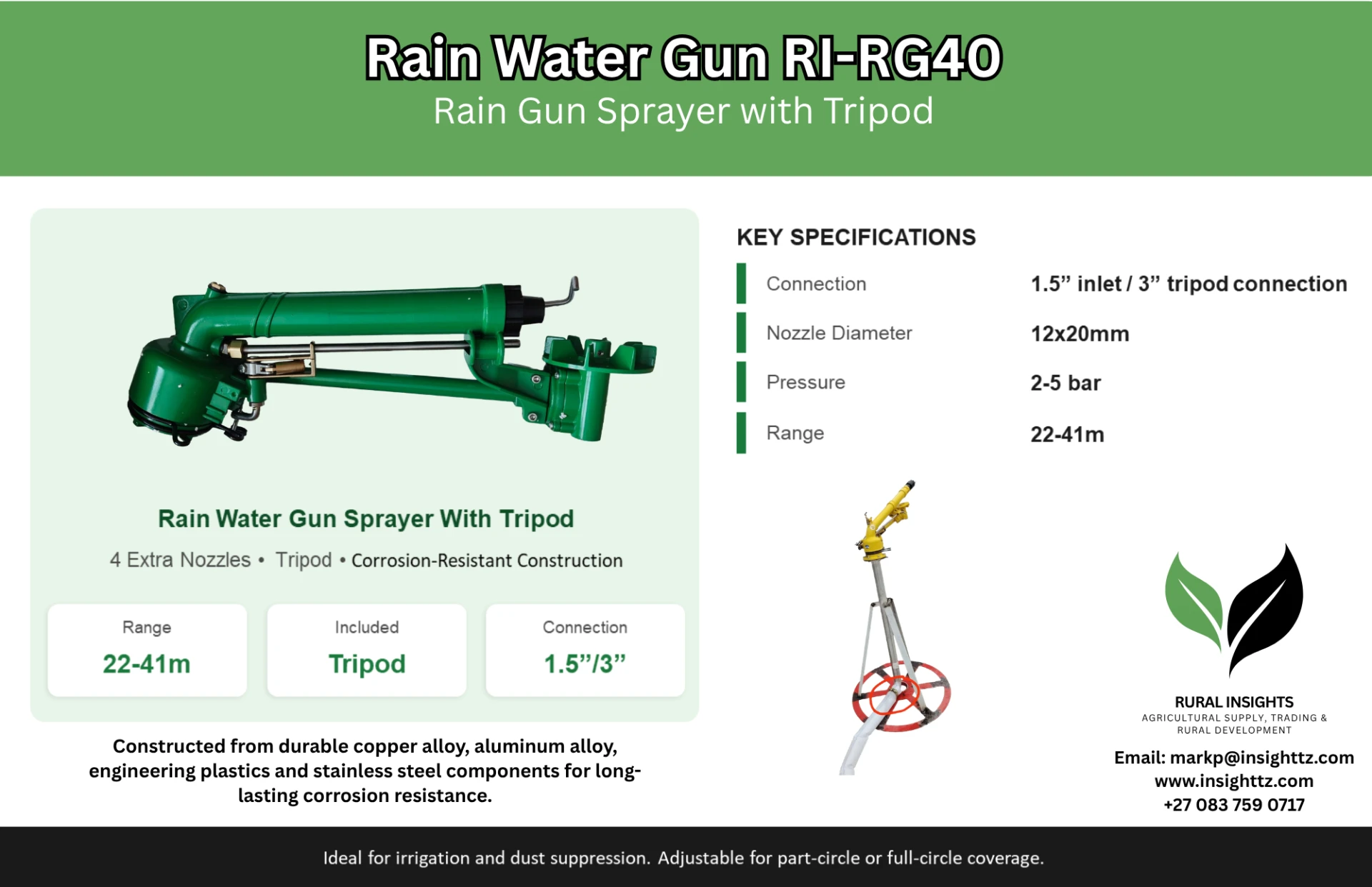 Rain Water Gun RI-RG40
